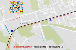 Lageplan Imkerei Bienenhort Suderwich Recklinghausen Bahntrasse KL 4/5