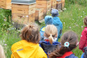 KITA-Gruppe RE-Kids des SBNH zu Besuch in der Imkerei Bienenhort Suderwich